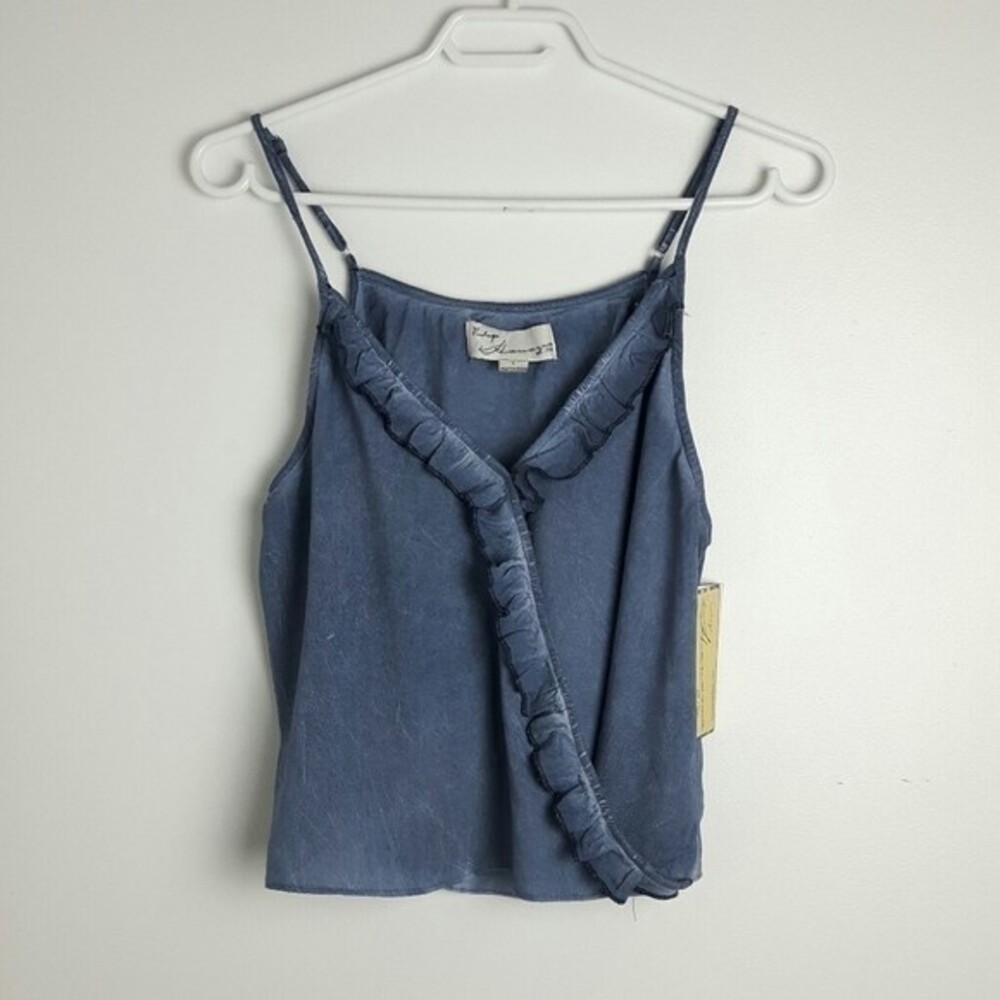 Vintage Havana Mineral Wash Ruffle Surplice - Picture 2 of 7